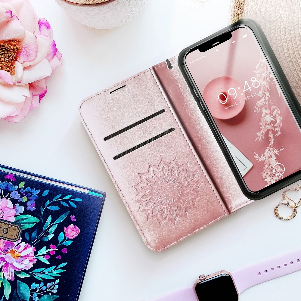 Pokrowiec Mezzo Book Mandala rowy Xiaomi Redmi Note 11 5G / 4