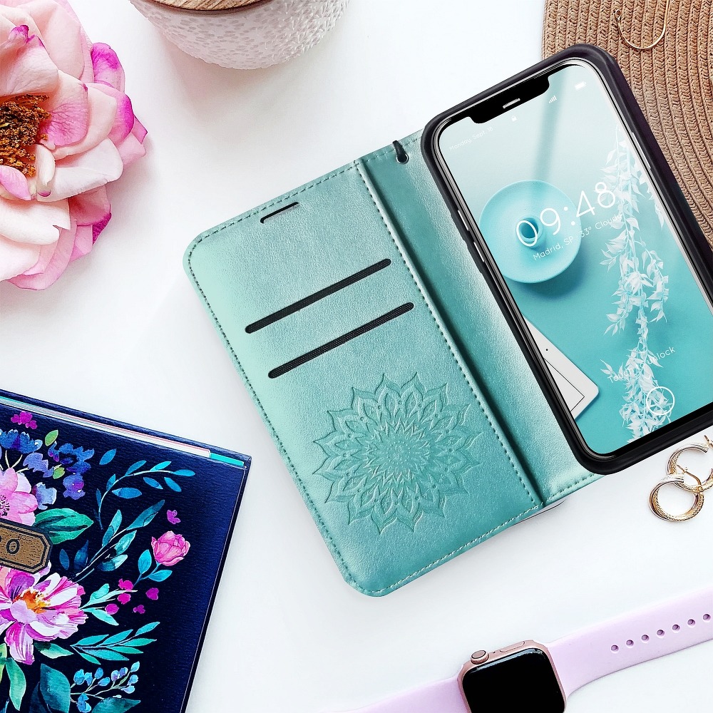 Pokrowiec Mezzo Book Mandala zielony Xiaomi Redmi Note 11 5G / 4