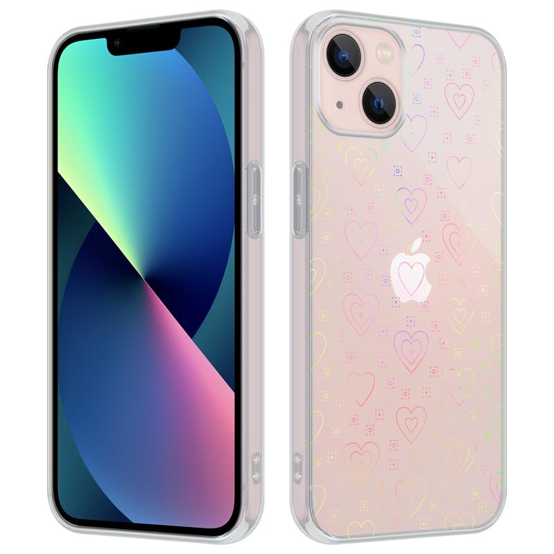 Pokrowiec MX Holo Heart przeroczysty Apple iPhone 12 Mini