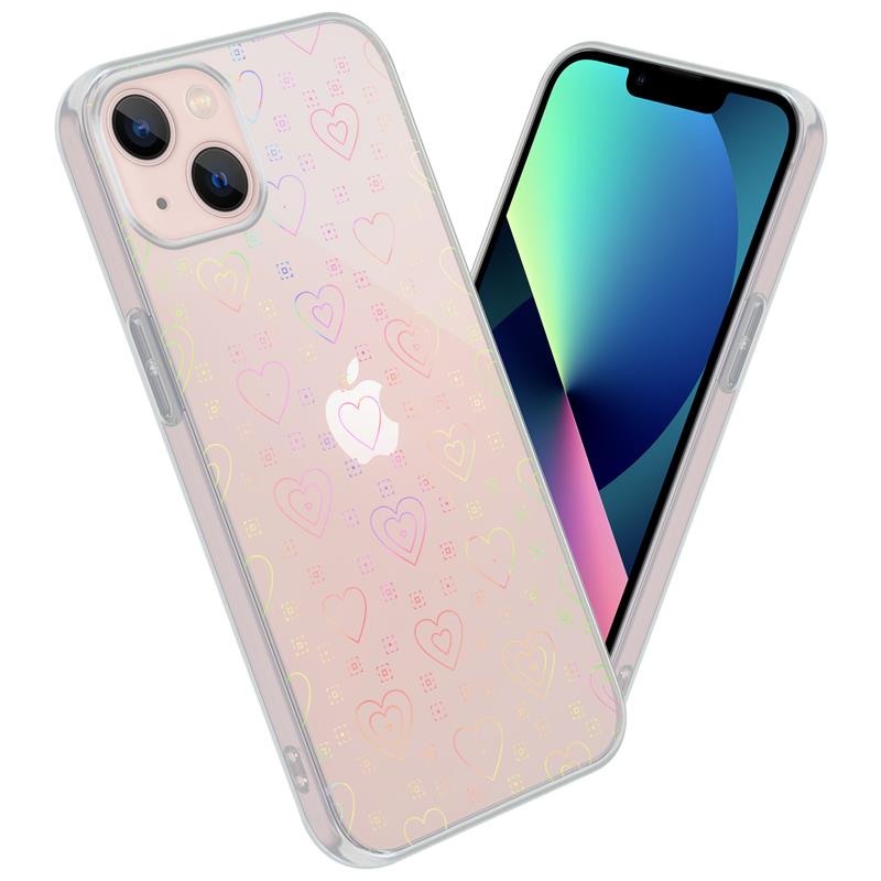 Pokrowiec MX Holo Heart przeroczysty Apple iPhone 12 / 2