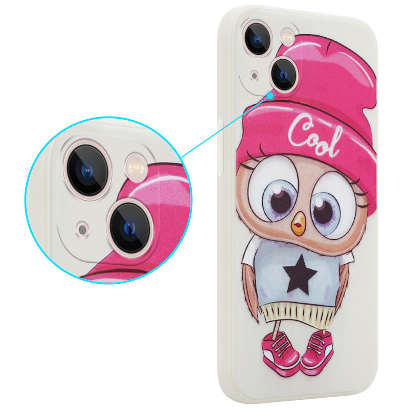 Pokrowiec MX Owl Cool beowy Apple iPhone 12 / 2