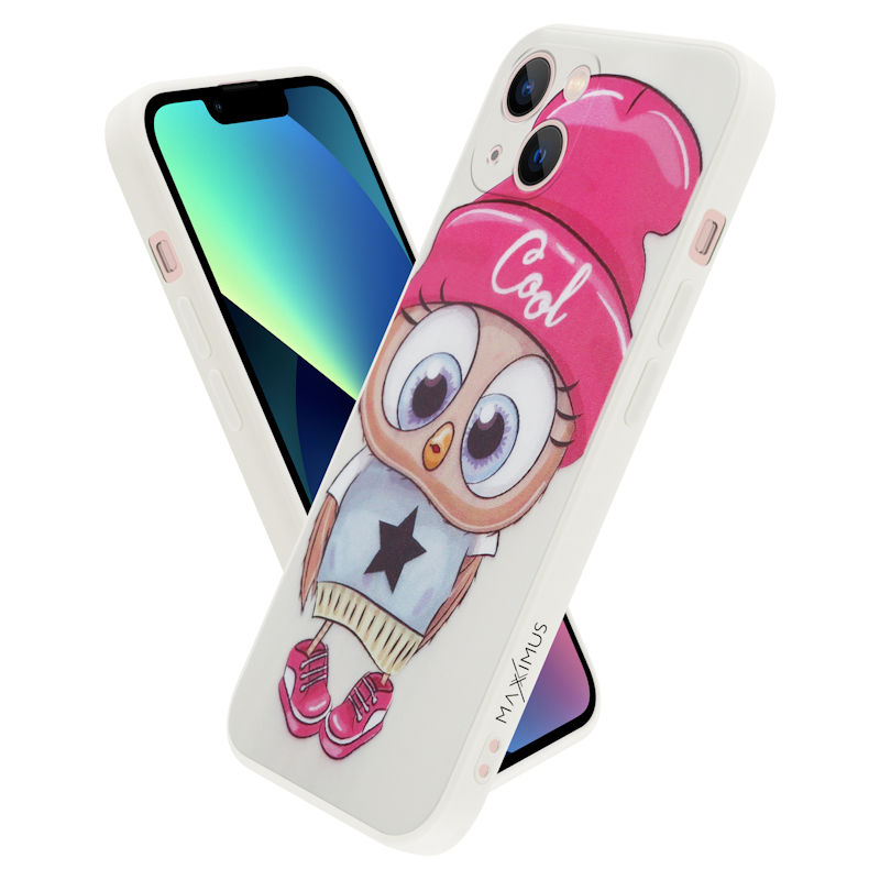 Pokrowiec MX Owl Cool beowy Apple iPhone 12 / 3