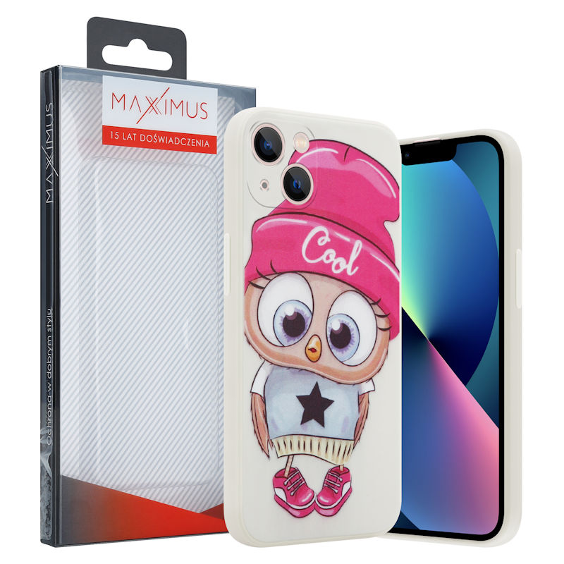 Pokrowiec MX Owl Cool beowy Apple iPhone 12 / 4