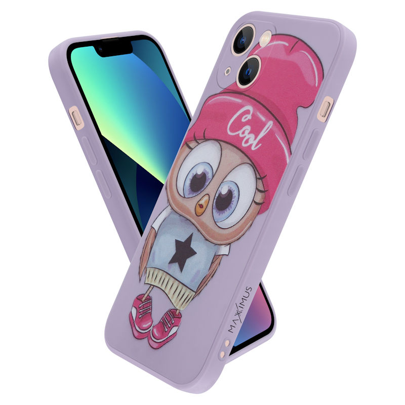 Pokrowiec MX Owl Cool fioletowy Apple iPhone 12 / 3