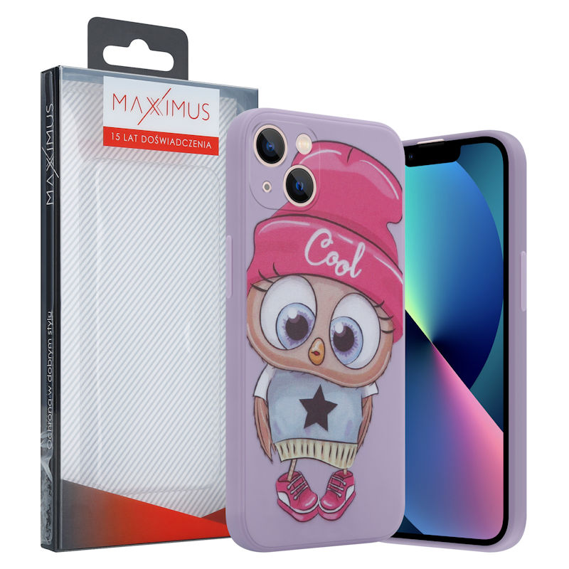 Pokrowiec MX Owl Cool fioletowy Apple iPhone 12 / 4