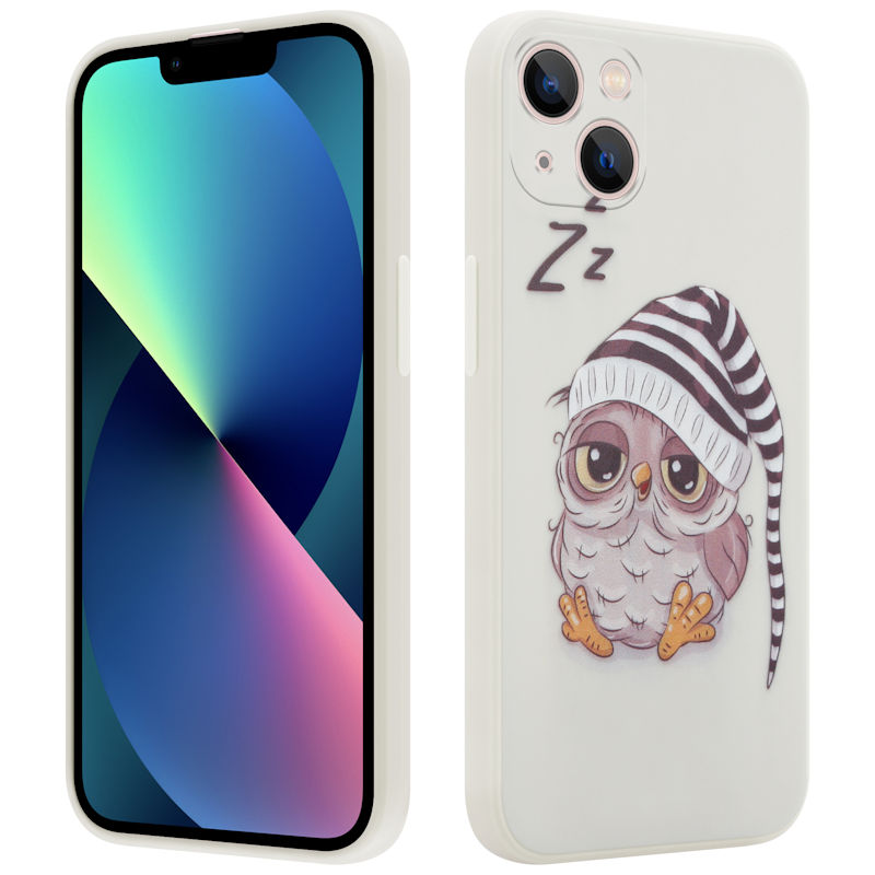 Pokrowiec MX Owl Sleepy beowy Apple iPhone 11