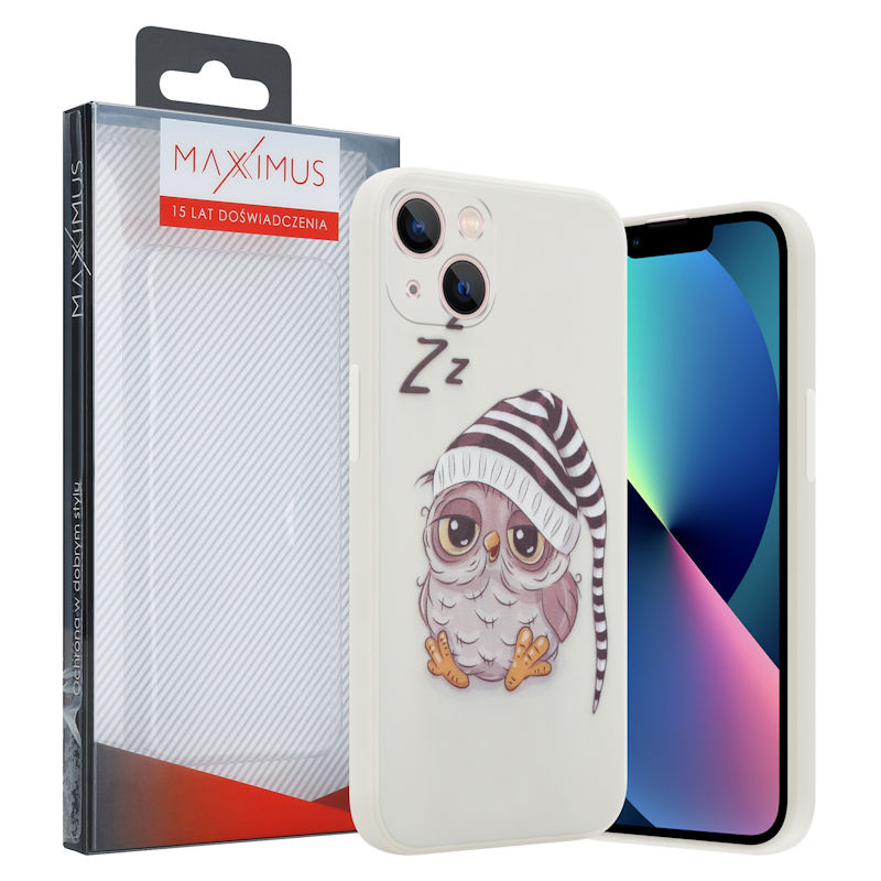 Pokrowiec MX Owl Sleepy beowy Apple iPhone 13 Pro Max / 4