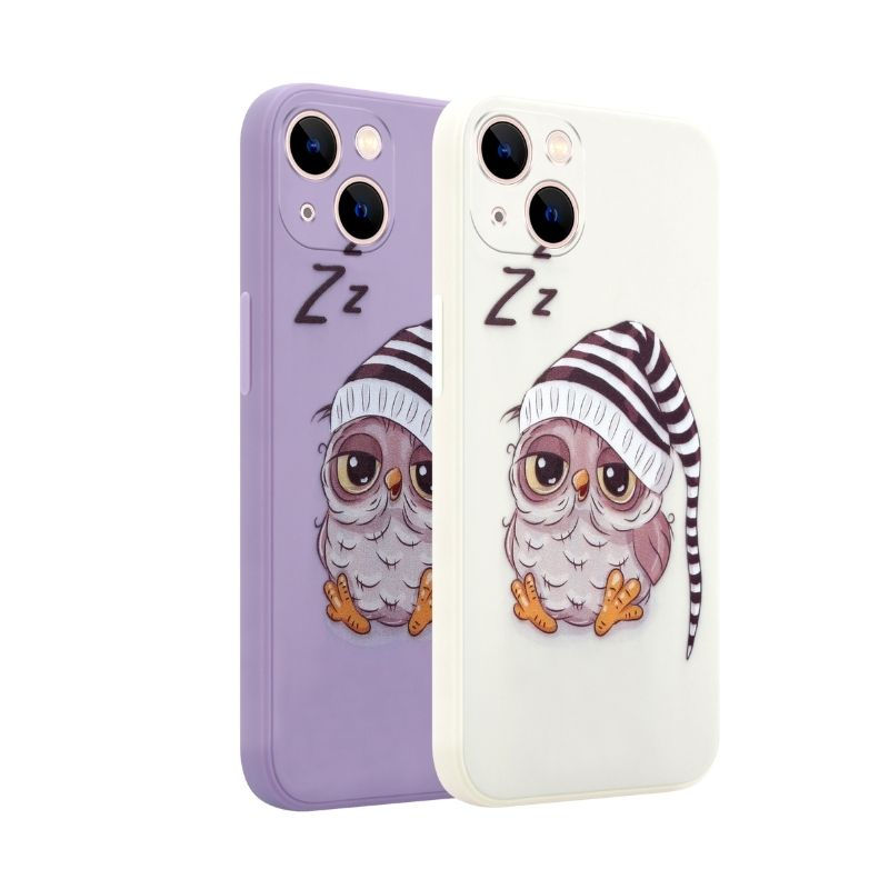 Pokrowiec MX Owl Sleepy beowy Apple iPhone 13 Pro Max / 5