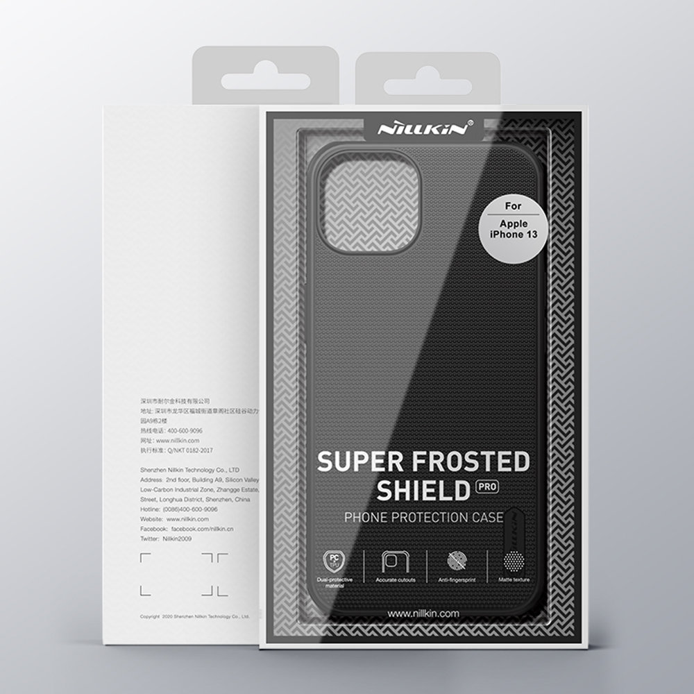 Pokrowiec Nillkin Super Frosted Shield czarny Apple iPhone 13 / 5