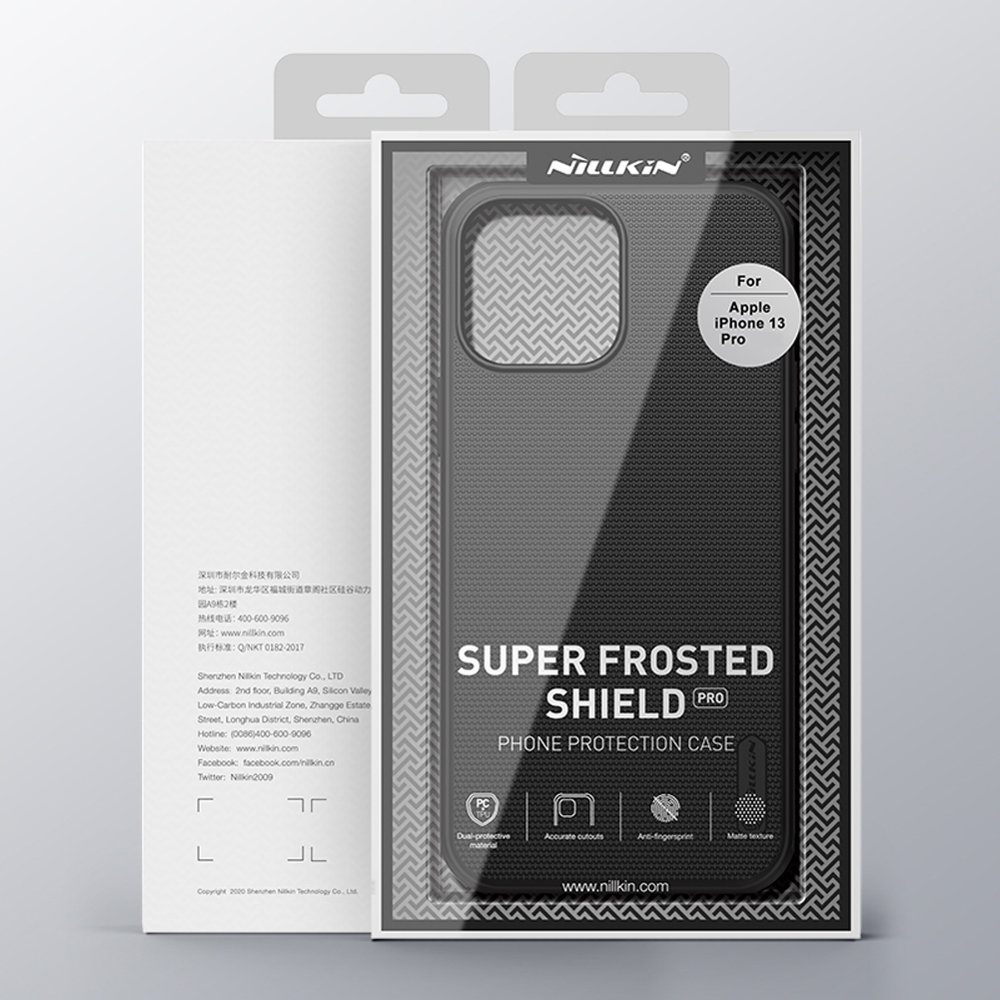 Pokrowiec Nillkin Super Frosted Shield czarny Apple iPhone 13 Pro / 5