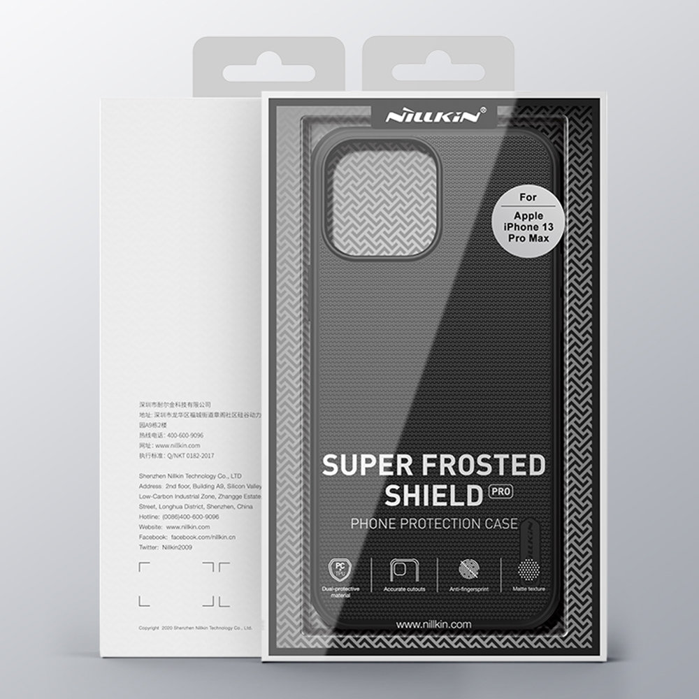 Pokrowiec Nillkin Super Frosted Shield czarny Apple iPhone 13 Pro Max / 5