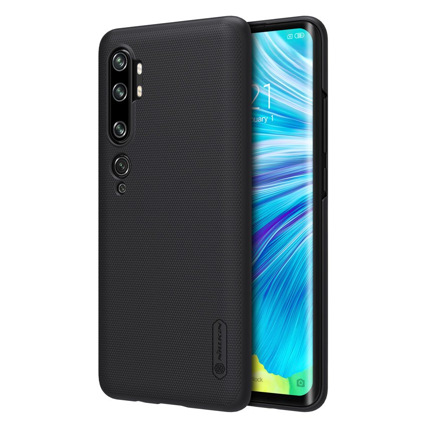 Pokrowiec Nillkin Super Frosted Shield czarny Xiaomi Mi Note 10 Pro