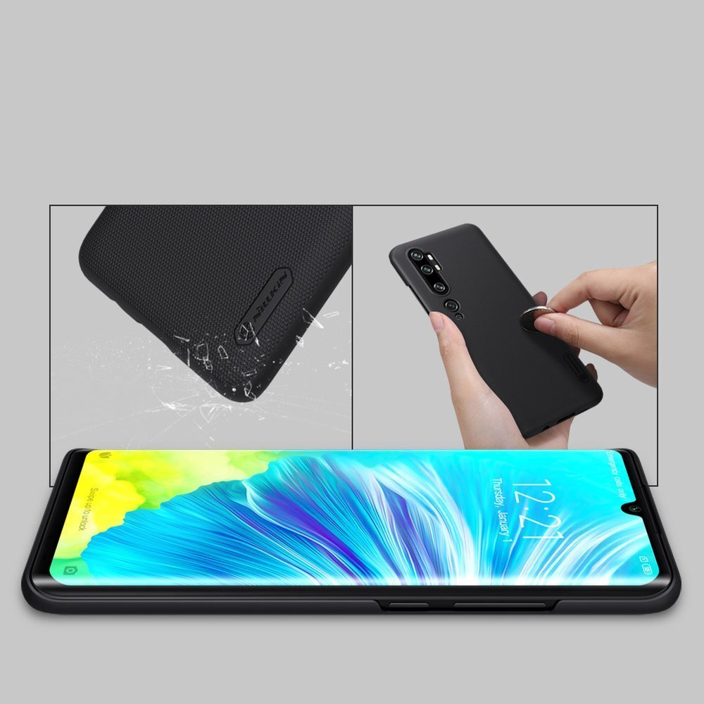 Pokrowiec Nillkin Super Frosted Shield czarny Xiaomi Mi Note 10 Pro / 11