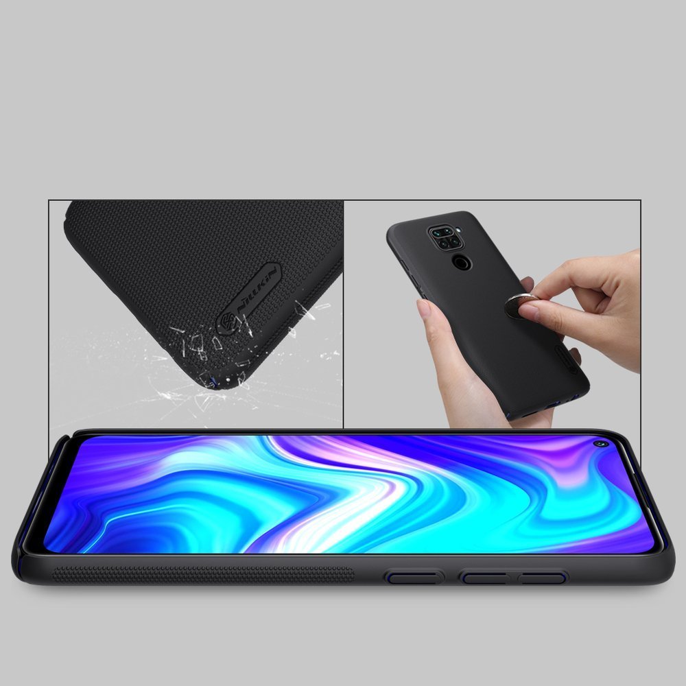 Pokrowiec Nillkin Super Frosted Shield czarny Xiaomi Redmi 9 / 6