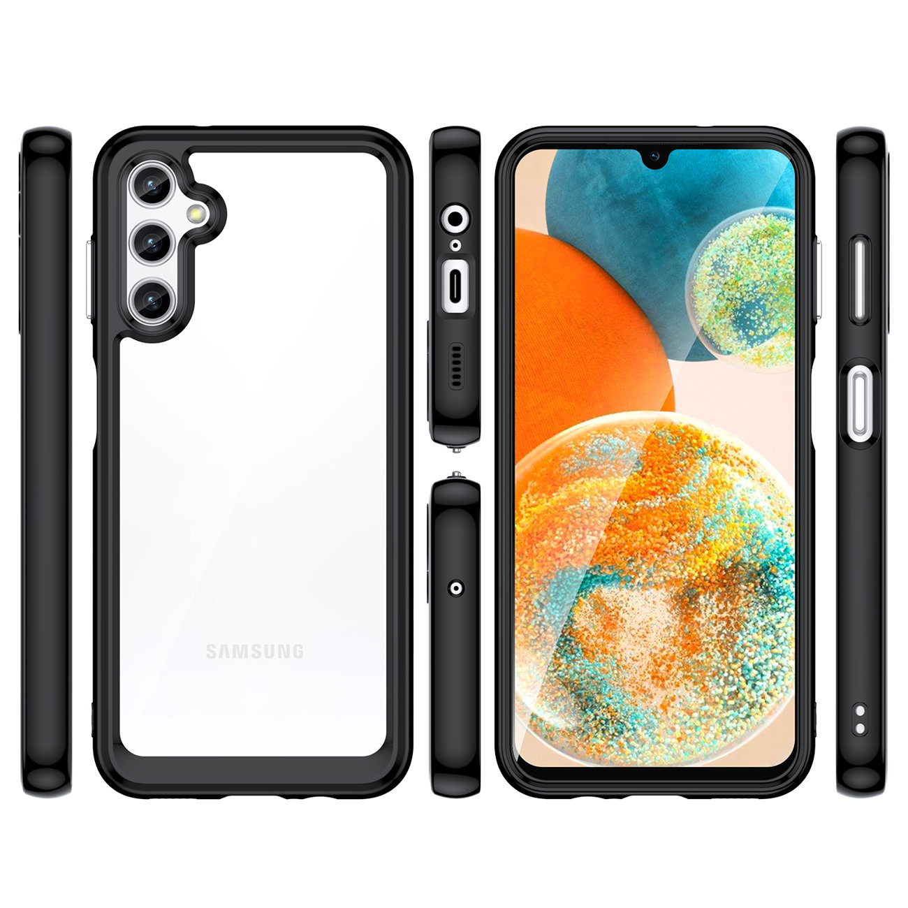 Pokrowiec Outer Space Case czarny Samsung Galaxy A54 5G / 8