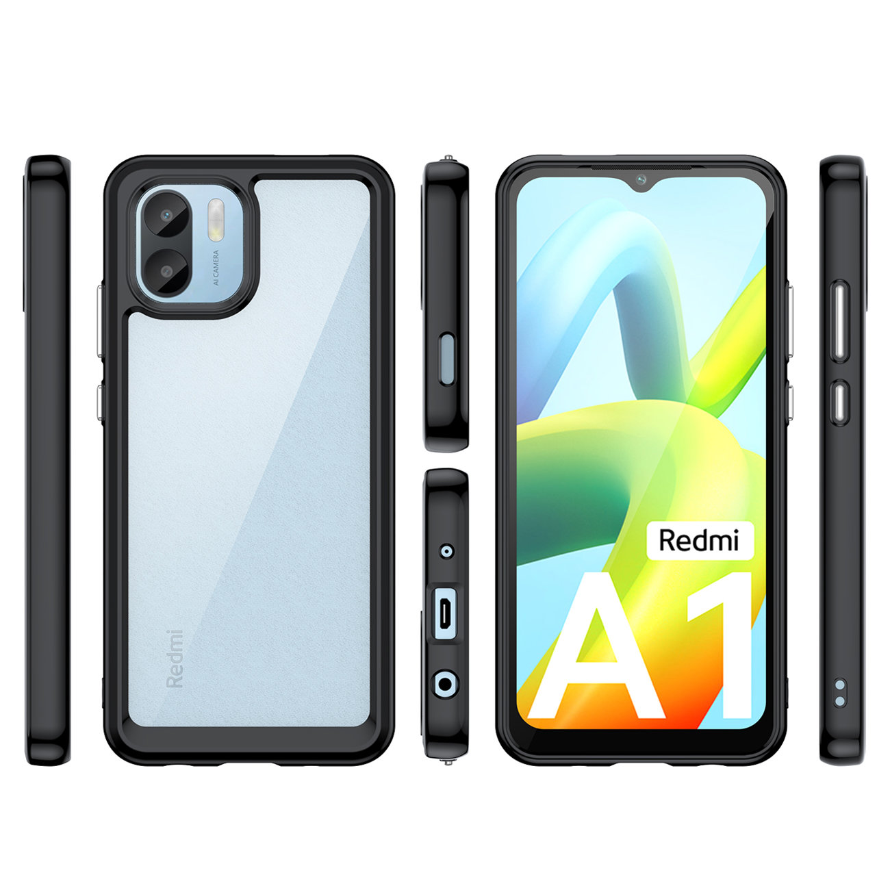 Pokrowiec Outer Space Case czarny Xiaomi Redmi A1 / 2