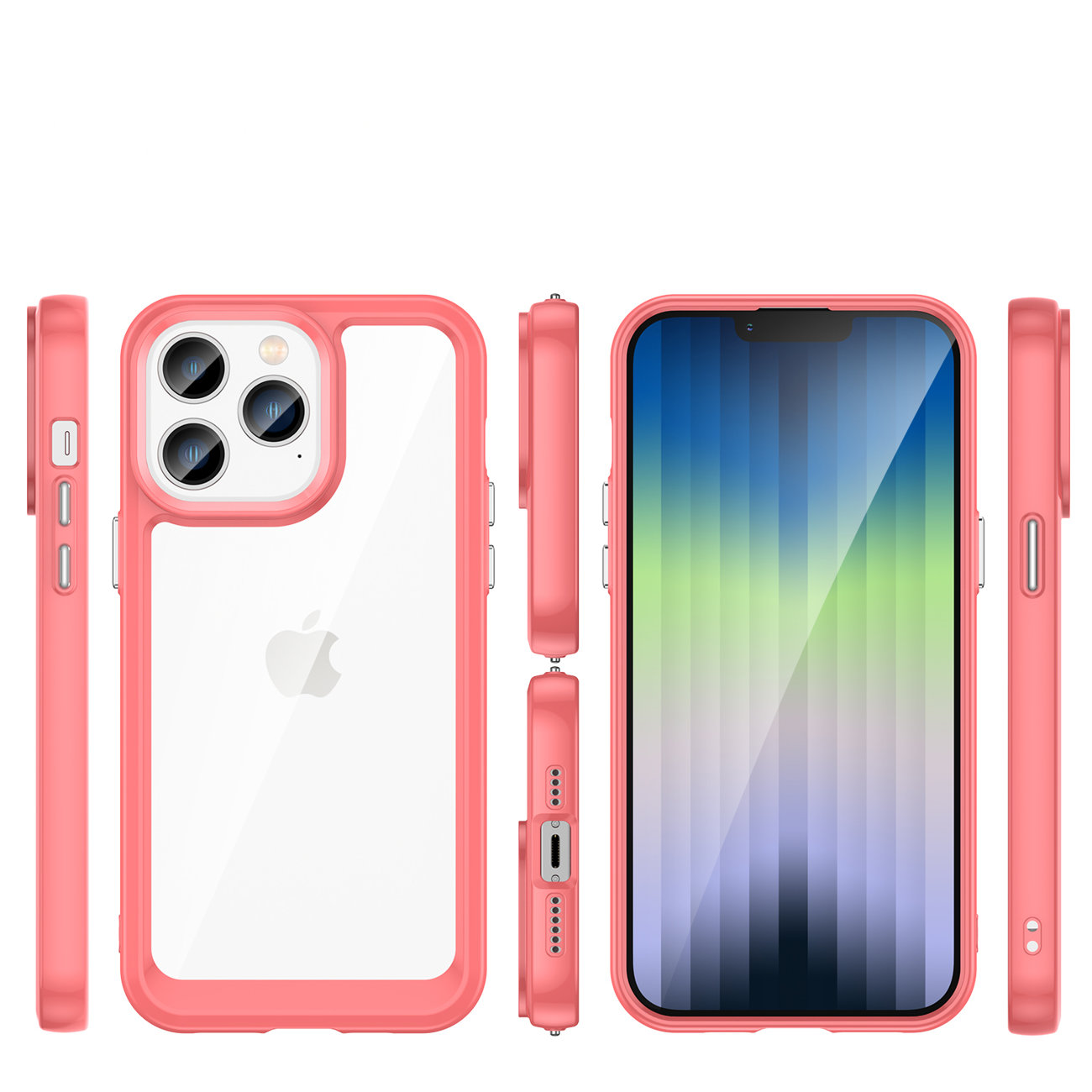 Pokrowiec Outer Space Case czerwony Apple iPhone 14 Pro Max / 2