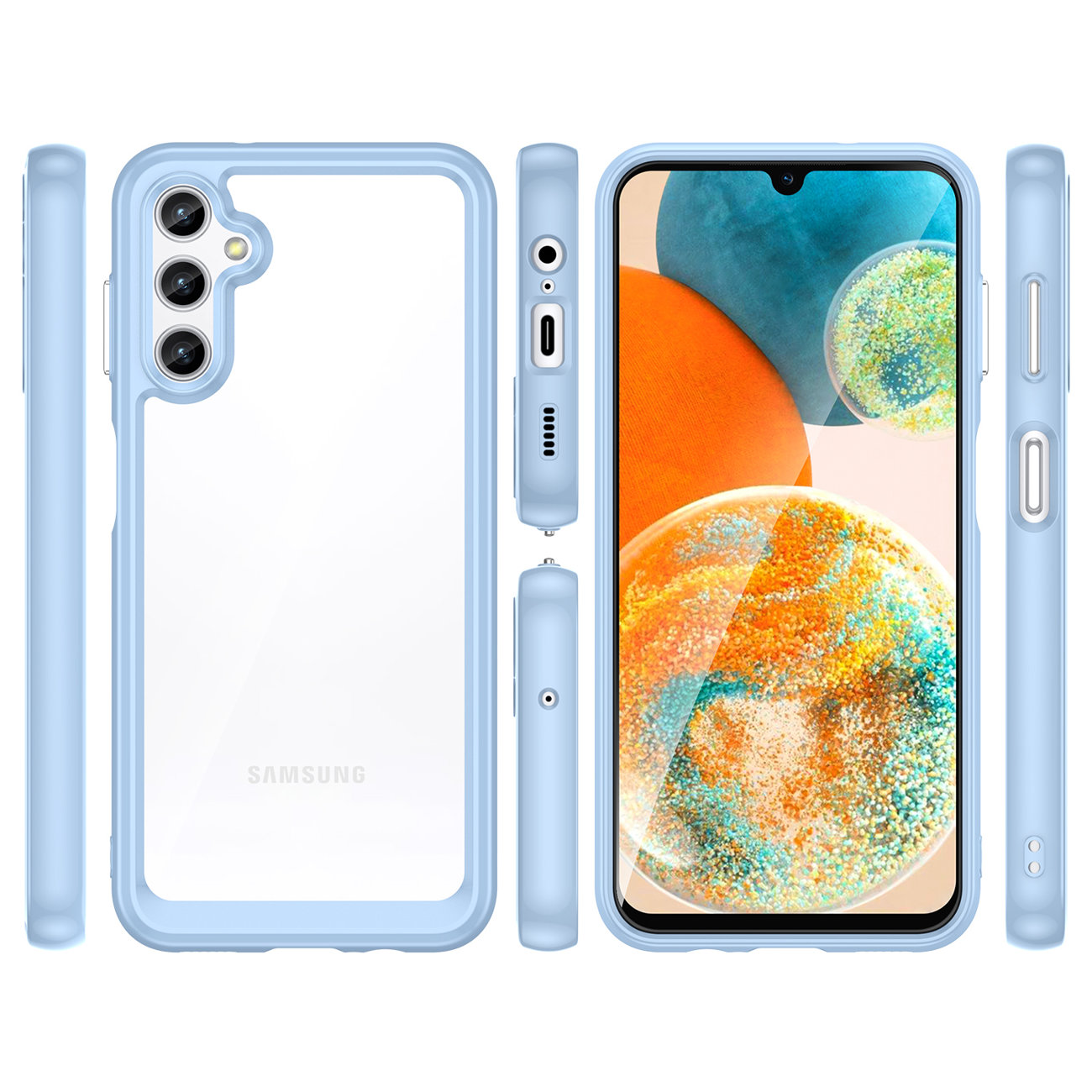 Pokrowiec Outer Space Case niebieski Samsung Galaxy A54 5G / 8