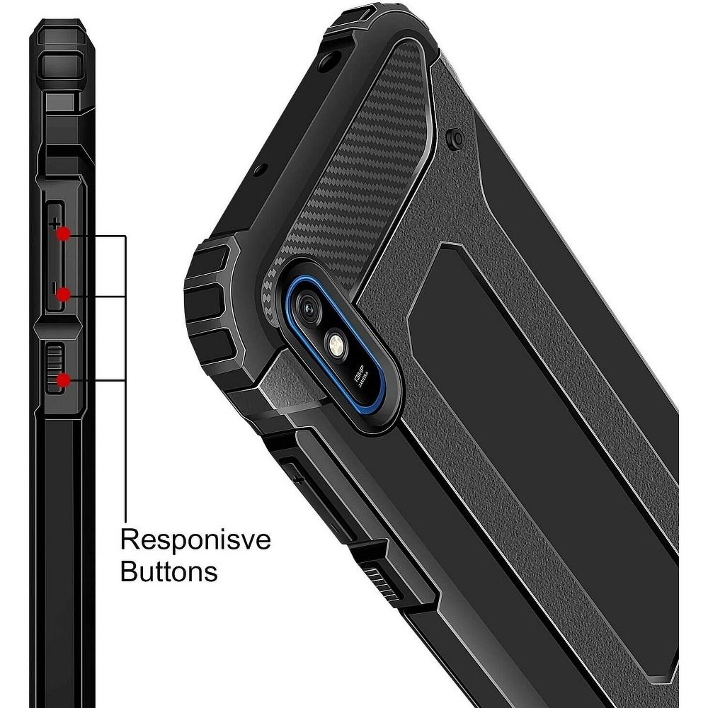 Pokrowiec pancerny Armor Case czarny Xiaomi Redmi 9AT / 4