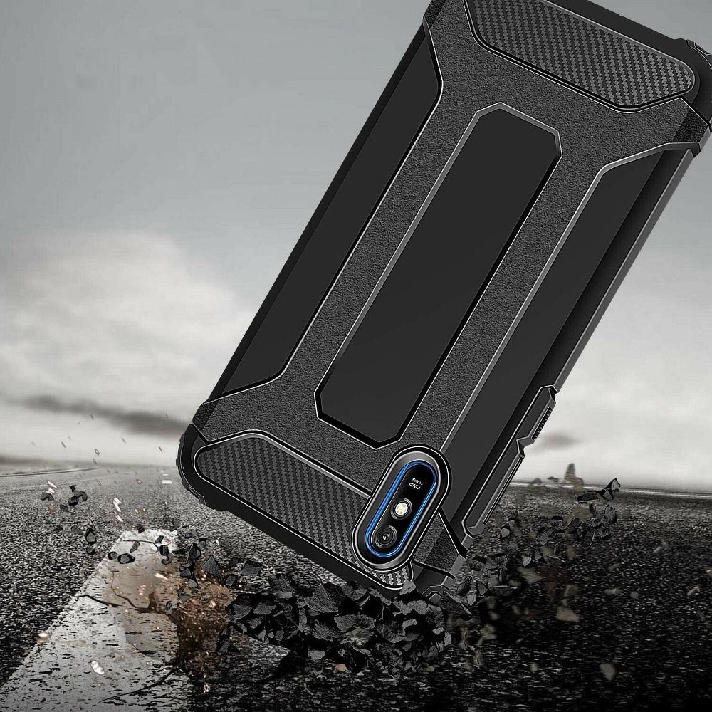 Pokrowiec pancerny Armor Case czarny Xiaomi Redmi 9AT / 6