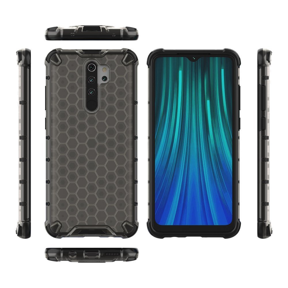 Pokrowiec pancerny Honeycomb czarny Xiaomi Redmi Note 8 Pro / 12