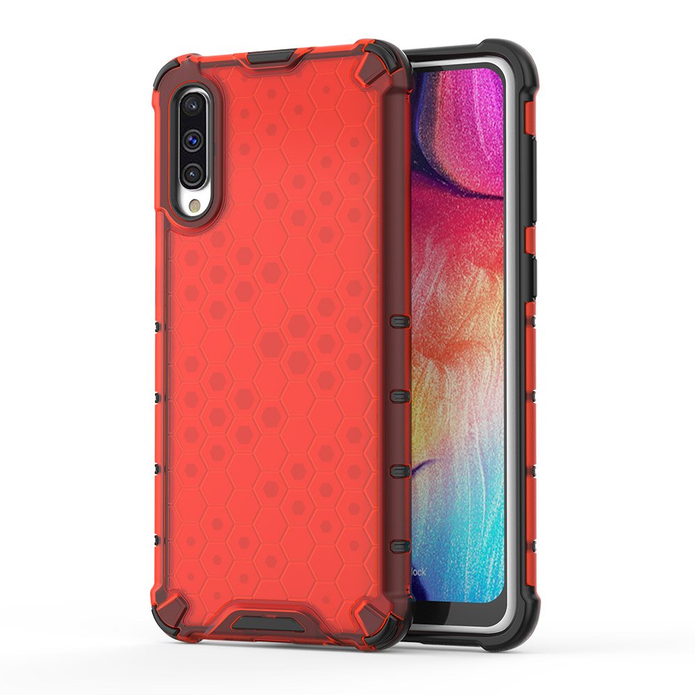 Pokrowiec pancerny Honeycomb czerwony Samsung Galaxy A50s