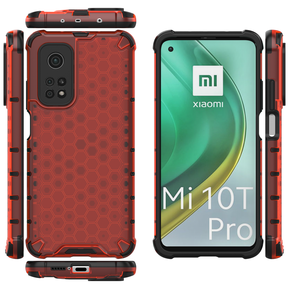 Pokrowiec pancerny Honeycomb czerwony Xiaomi Mi 10T / 12