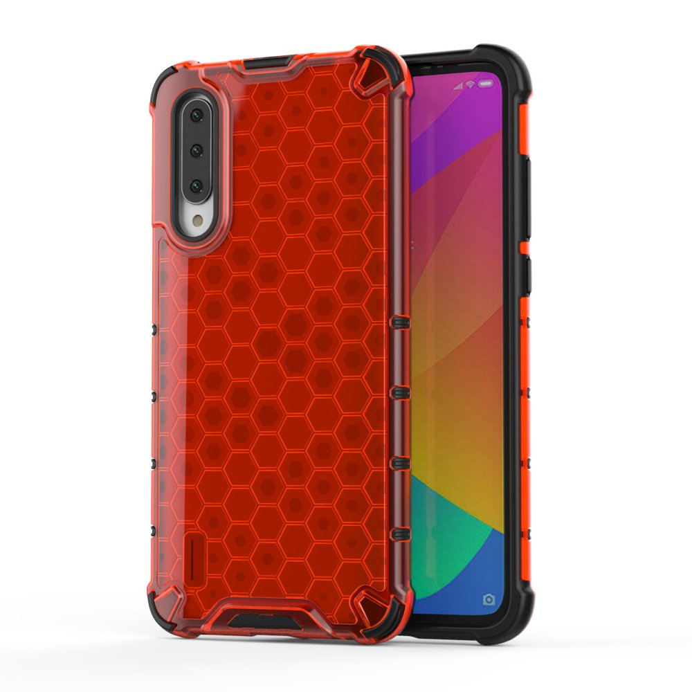 Pokrowiec pancerny Honeycomb czerwony Xiaomi Mi A3