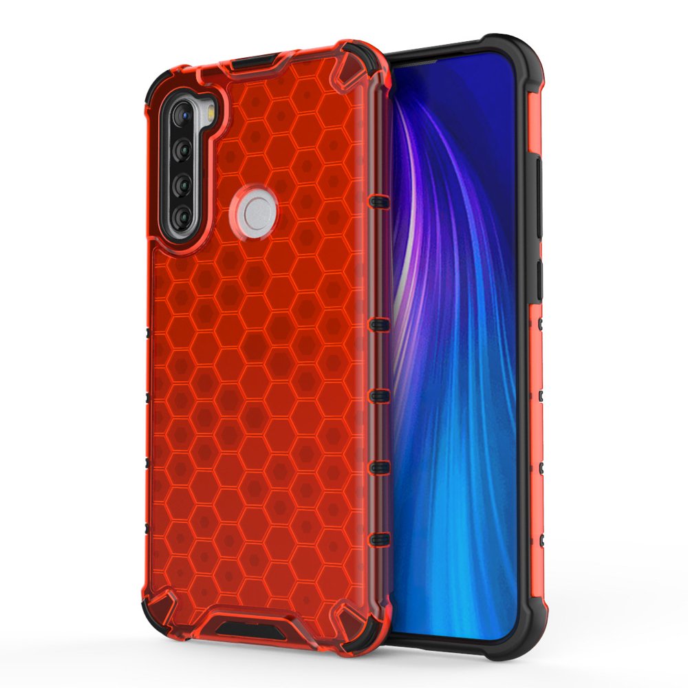 Pokrowiec pancerny Honeycomb czerwony Xiaomi Redmi Note 8T