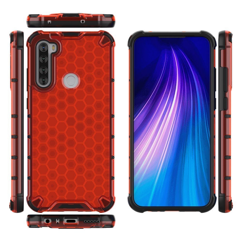 Pokrowiec pancerny Honeycomb czerwony Xiaomi Redmi Note 8T / 12