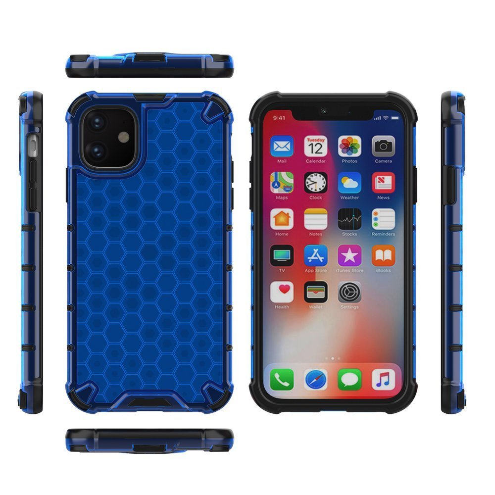 Pokrowiec pancerny Honeycomb niebieski Apple iPhone 11 / 11