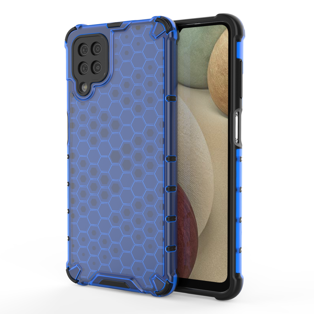 Pokrowiec pancerny Honeycomb niebieski Samsung Galaxy A12