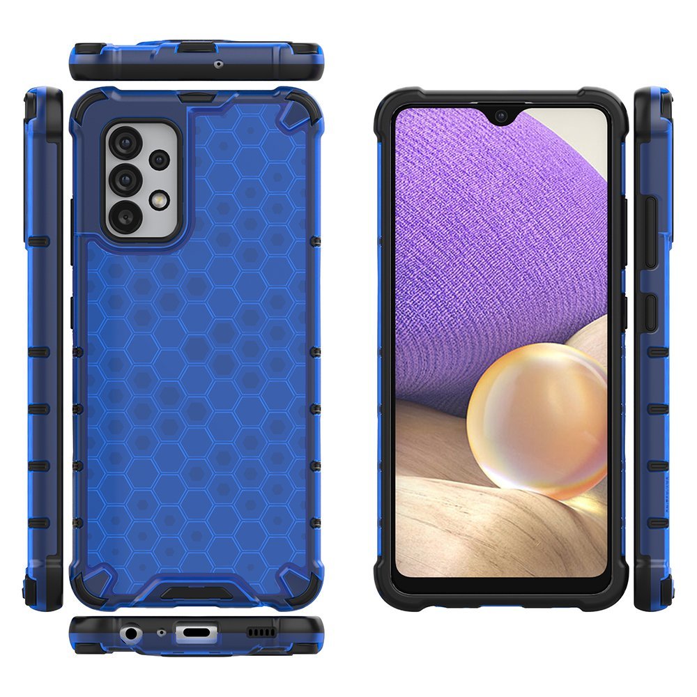 Pokrowiec pancerny Honeycomb niebieski Samsung Galaxy A03s / 2