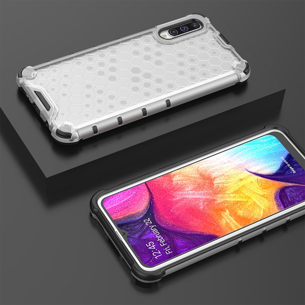 Pokrowiec pancerny Honeycomb przeroczysty Samsung Galaxy A50s / 10