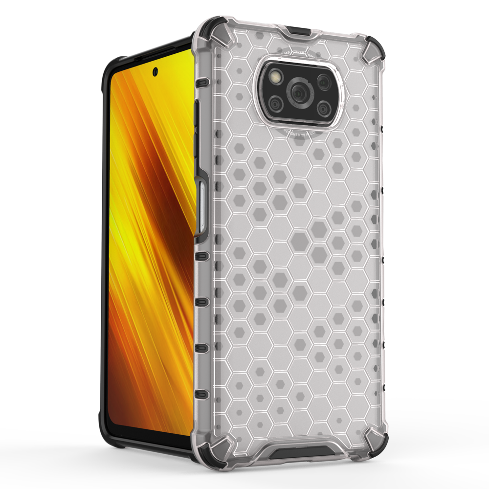 Pokrowiec pancerny Honeycomb przeroczysty Xiaomi POCO X3 NFC