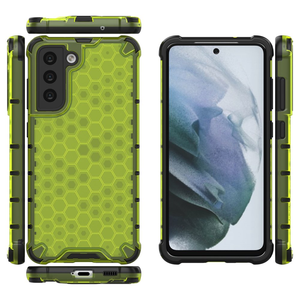 Pokrowiec pancerny Honeycomb zielony Samsung S21 FE / 2