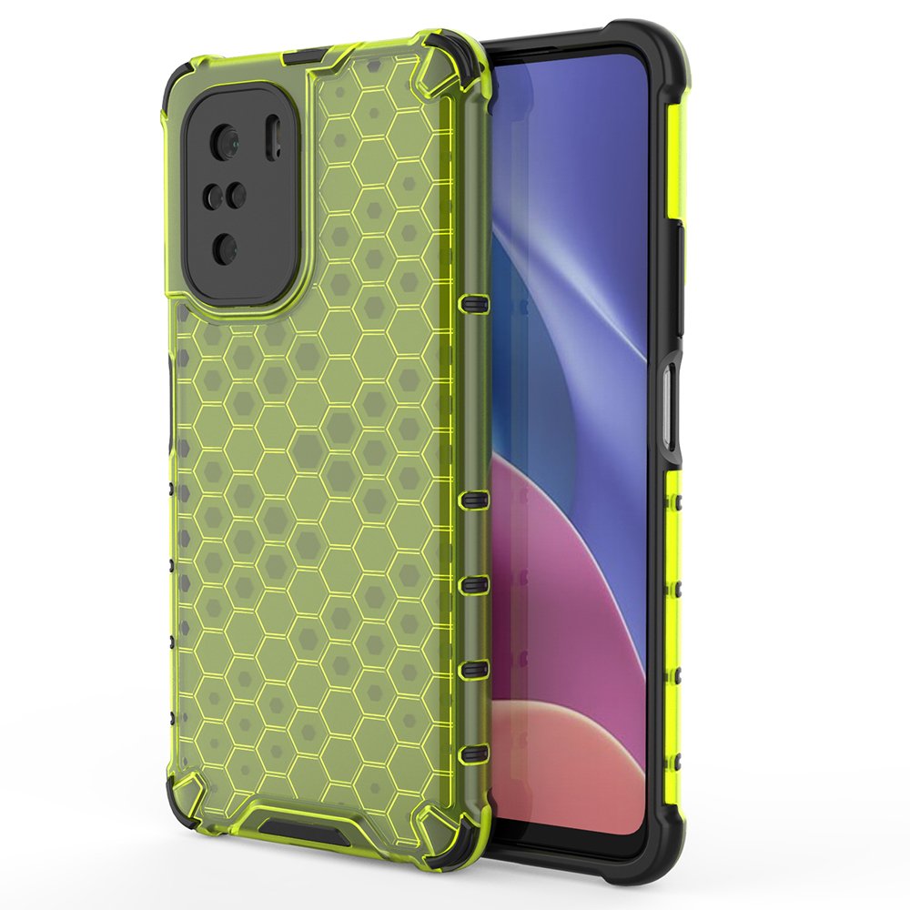 Pokrowiec pancerny Honeycomb zielony Xiaomi POCO F3