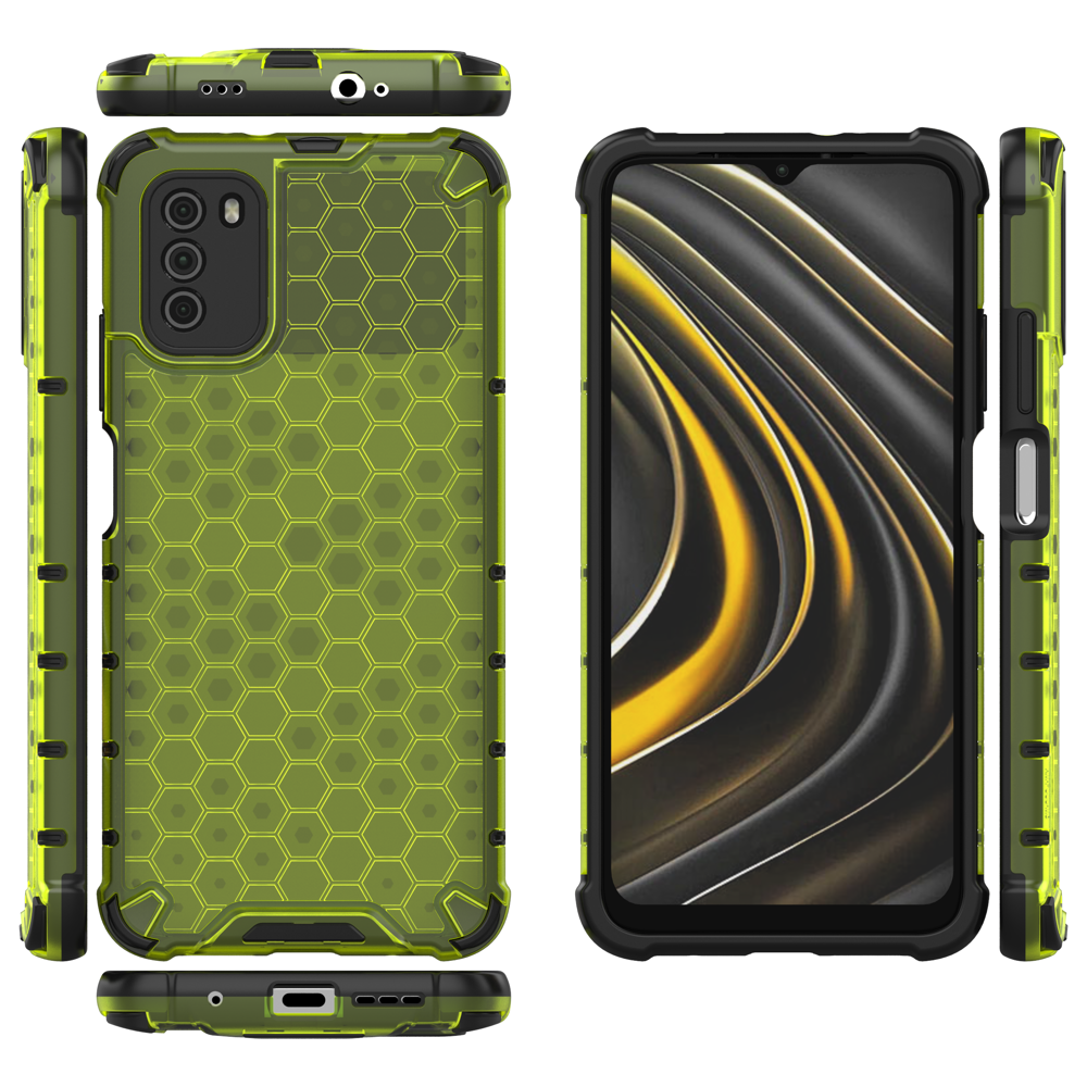 Pokrowiec pancerny Honeycomb zielony Xiaomi POCO M3 / 12