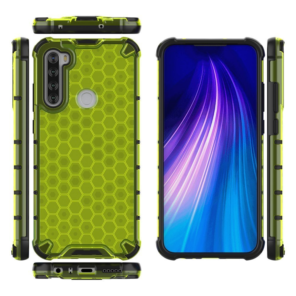 Pokrowiec pancerny Honeycomb zielony Xiaomi Redmi Note 8T / 12