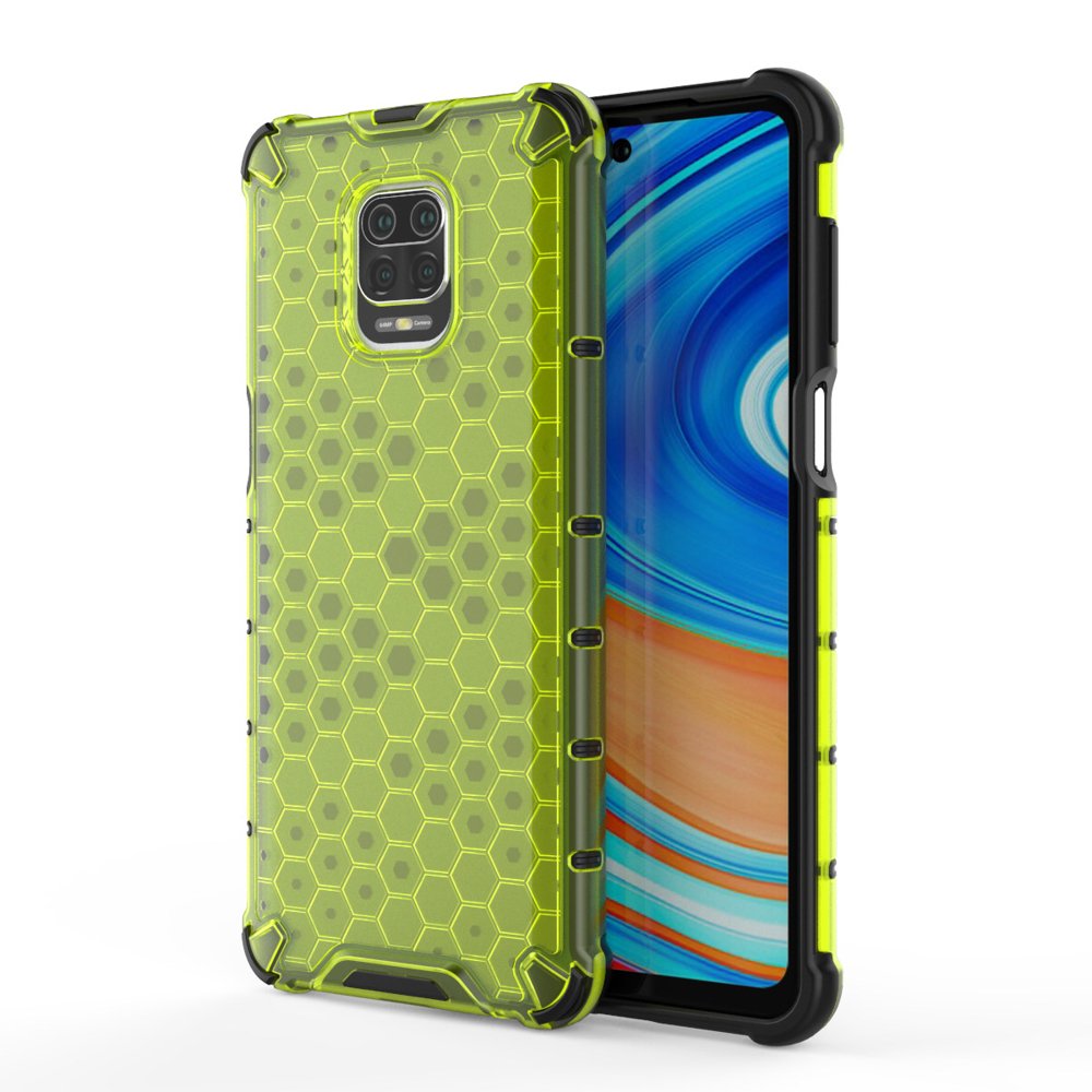 Pokrowiec pancerny Honeycomb zielony Xiaomi Redmi Note 9 Pro