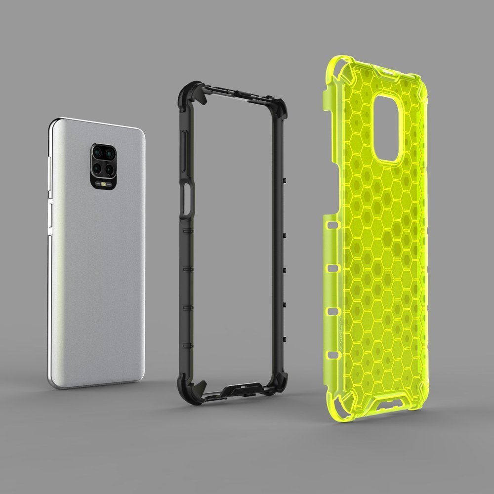 Pokrowiec pancerny Honeycomb zielony Xiaomi Redmi Note 9S / 3