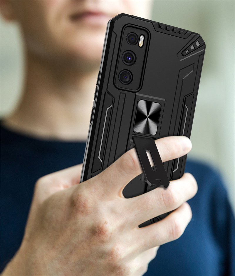 Pokrowiec pancerny Shock Armor Case czarny Xiaomi POCO M4 Pro 5G / 7