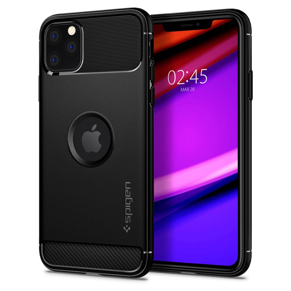 Pokrowiec pancerny Spigen Rugged Armor czarny Apple iPhone 11 Pro