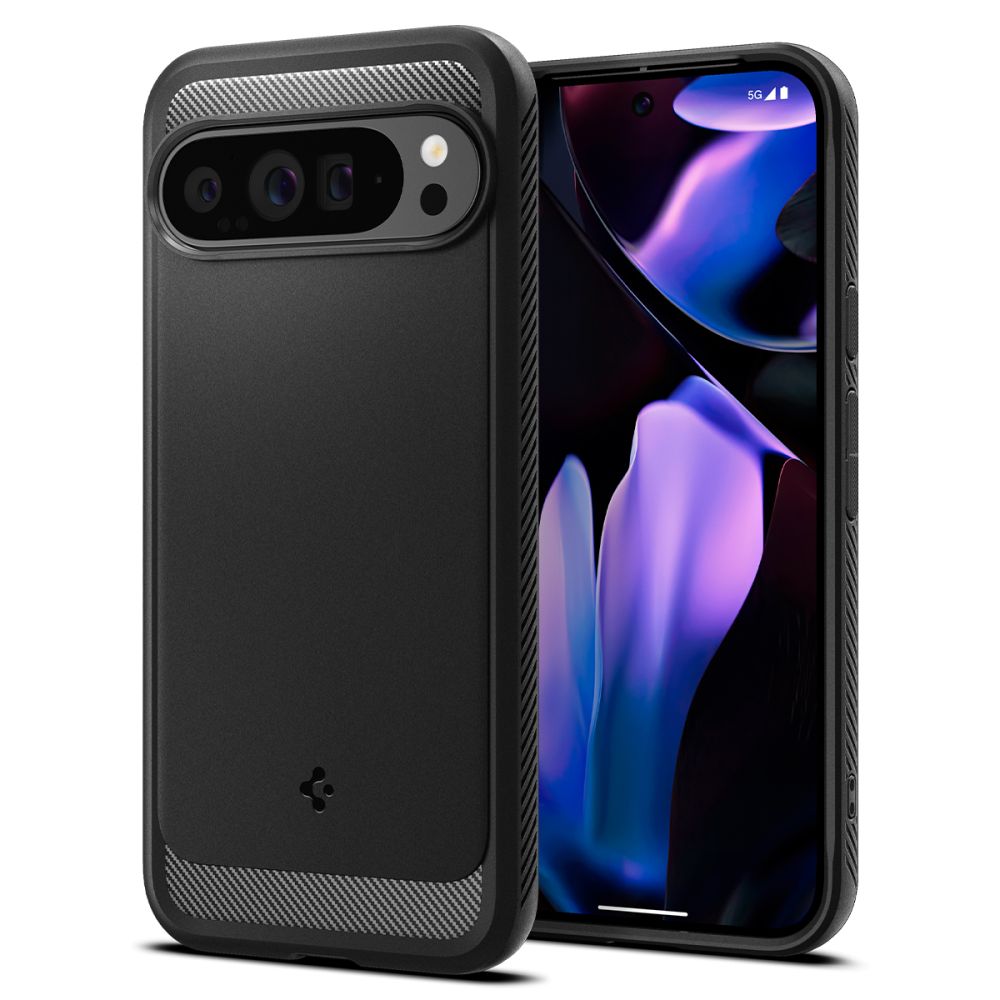 Pokrowiec pancerny Spigen Rugged Armor czarny Google Pixel 9 Pro XL