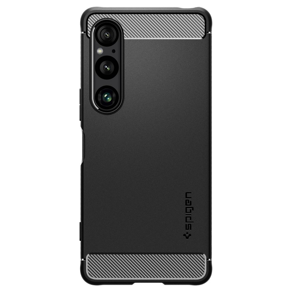 Pokrowiec pancerny Spigen Rugged Armor czarny Sony Xperia 1 VI / 2