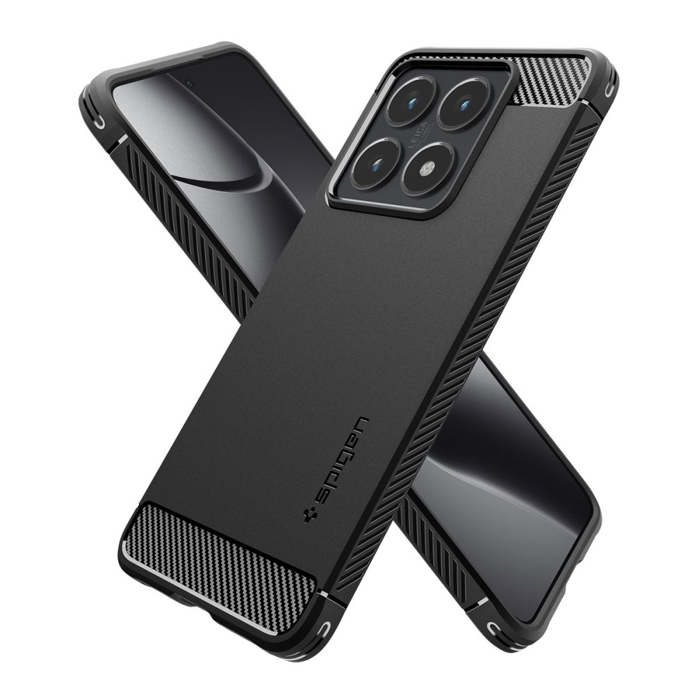 Pokrowiec pancerny Spigen Rugged Armor czarny Xiaomi 14T / 2