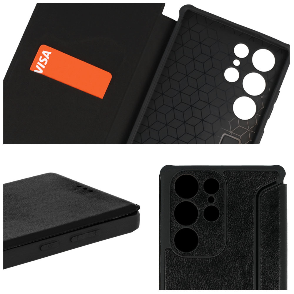 Pokrowiec Razor Leather Book czarny Xiaomi Redmi 11a / 7