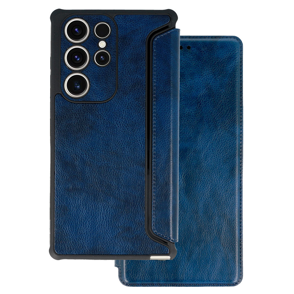 Pokrowiec Razor Leather Book granatowy Samsung A52