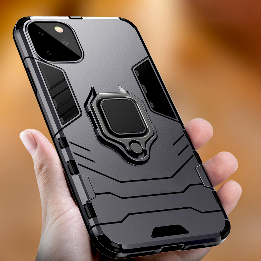 Pokrowiec Ring Armor Case czarny Apple iPhone 13 Pro Max / 11