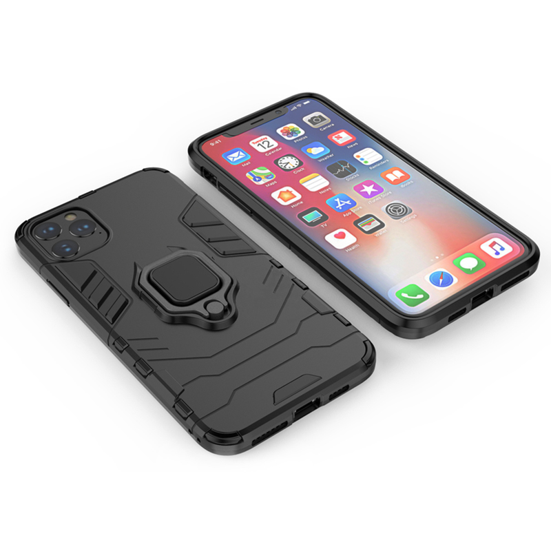 Pokrowiec Ring Armor Case czarny Apple iPhone 13 Pro Max / 12